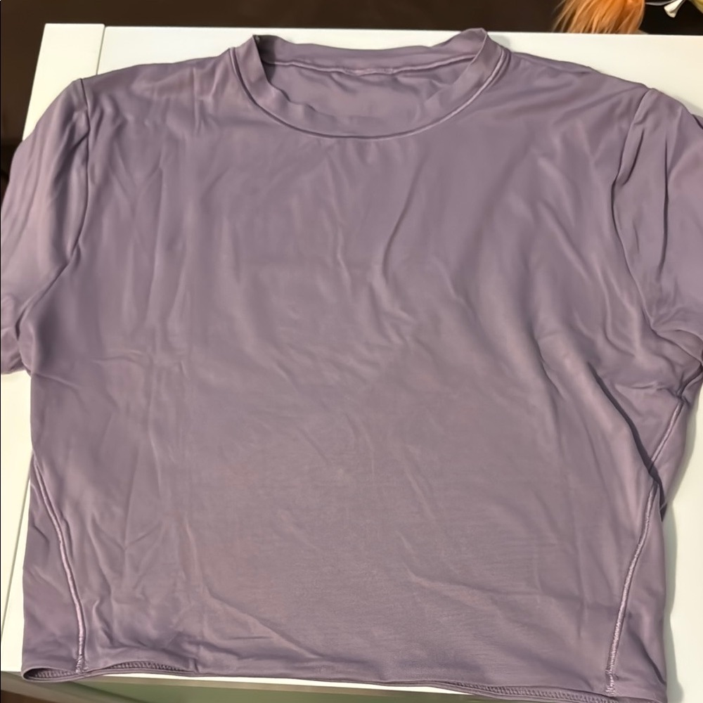 Lululemon Athletica Fitted Purple Short Sleeve Tee